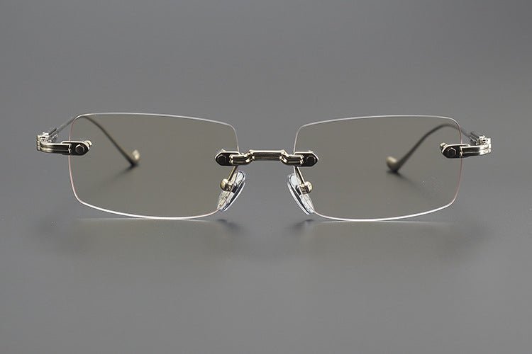 Chrome Hearts - Style SOFFFFFFFFERS II Rimless Glasses | Pure Titanium Frame with Medieval Detailing - HP eyeglasses