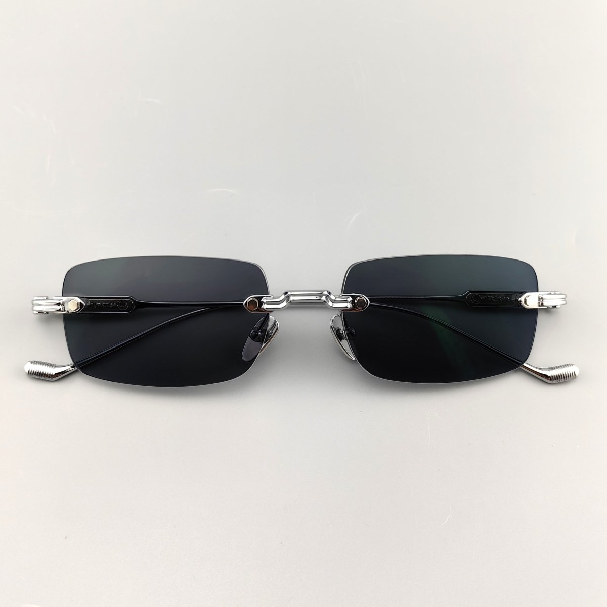 Chrome Hearts-Style SOFFFFFFFFERS II Rimless Glasses | Pure Titanium Frame with Medieval Detailing - HP eyeglasses