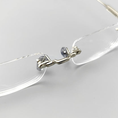 Chrome Hearts - Style SOFFFFFFFFERS II Rimless Glasses | Pure Titanium Frame with Medieval Detailing - HP eyeglasses