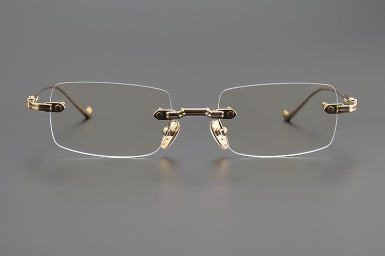 Chrome Hearts - Style SOFFFFFFFFERS II Rimless Glasses | Pure Titanium Frame with Medieval Detailing - HP eyeglasses