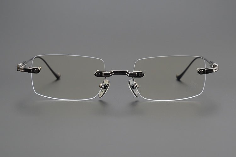 Chrome Hearts - Style SOFFFFFFFFERS II Rimless Glasses | Pure Titanium Frame with Medieval Detailing - HP eyeglasses