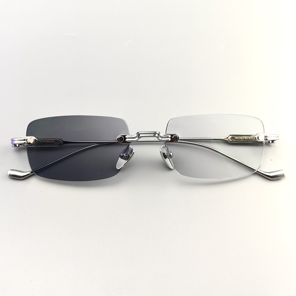 Chrome Hearts-Style SOFFFFFFFFERS II Rimless Glasses | Pure Titanium Frame with Medieval Detailing - HP eyeglasses