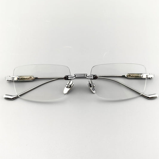 Chrome Hearts-Style SOFFFFFFFFERS II Rimless Glasses | Pure Titanium Frame with Medieval Detailing - HP eyeglasses