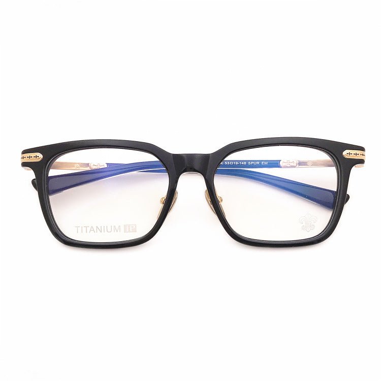 Chrome Hearts - Style Square Acetate Glasses Frame Titanium Optical Eyeglasses Gothic Cross Designer Prescription Glasses Unisex SPUR EM - HP eyeglasses