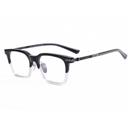 Chrome Hearts - Style Square Acetate Glasses Frame Titanium Optical Eyeglasses Gothic Cross Designer Prescription Glasses Unisex SPUR EM - HP eyeglasses
