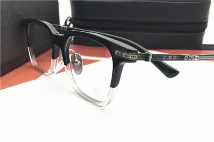 Chrome Hearts - Style Square Acetate Glasses Frame Titanium Optical Eyeglasses Gothic Cross Designer Prescription Glasses Unisex SPUR EM - HP eyeglasses