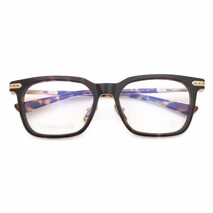 Chrome Hearts - Style Square Acetate Glasses Frame Titanium Optical Eyeglasses Gothic Cross Designer Prescription Glasses Unisex SPUR EM - HP eyeglasses