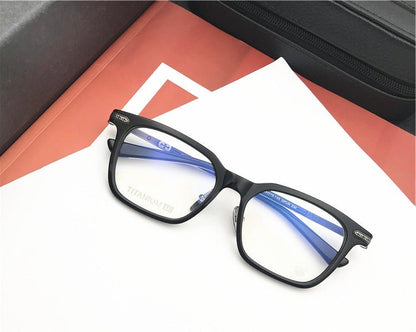 Chrome Hearts - Style Square Acetate Glasses Frame Titanium Optical Eyeglasses Gothic Cross Designer Prescription Glasses Unisex SPUR EM - HP eyeglasses