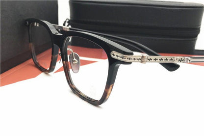 Chrome Hearts - Style Square Acetate Glasses Frame Titanium Optical Eyeglasses Gothic Cross Designer Prescription Glasses Unisex SPUR EM - HP eyeglasses