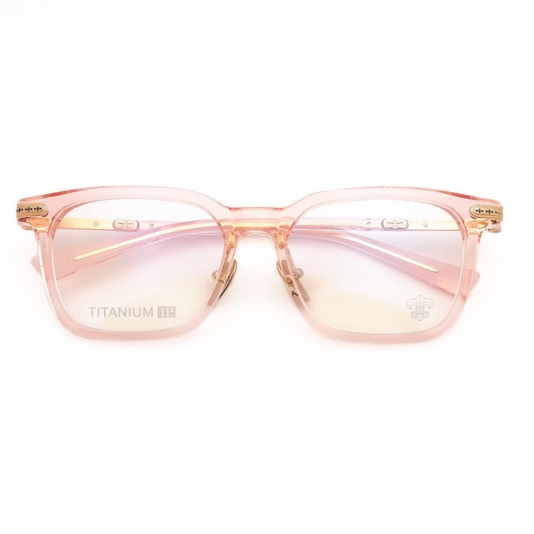 Chrome Hearts - Style Square Acetate Glasses Frame Titanium Optical Eyeglasses Gothic Cross Designer Prescription Glasses Unisex SPUR EM - HP eyeglasses