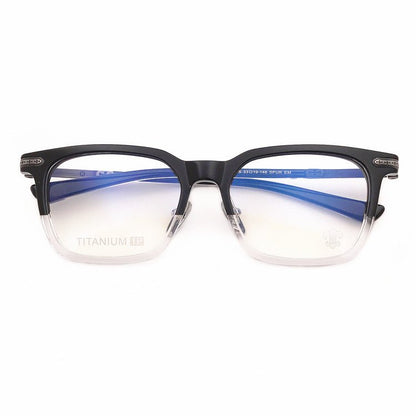 Chrome Hearts - Style Square Acetate Glasses Frame Titanium Optical Eyeglasses Gothic Cross Designer Prescription Glasses Unisex SPUR EM - HP eyeglasses
