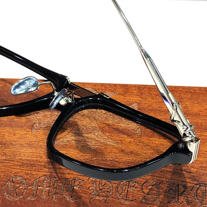 Chrome Hearts-Style Square Aviator Acetate Glasses 57mm Double Bridge Navigator Optical Frame CH8182 - HP eyeglasses