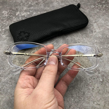 Chrome Hearts - Style Square Eyeglasses – Acetate Titanium Unisex Designer Full Rim Frame CH8107 - HP eyeglasses