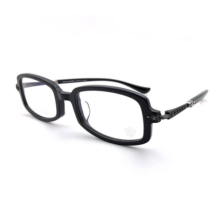 Chrome Hearts-Style Acetate Titanium Square Eyeglasses Frame