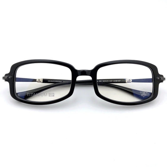 Chrome Hearts - Style Square Eyeglasses – Acetate Titanium Unisex Designer Full Rim Frame CH8107 - HP eyeglasses