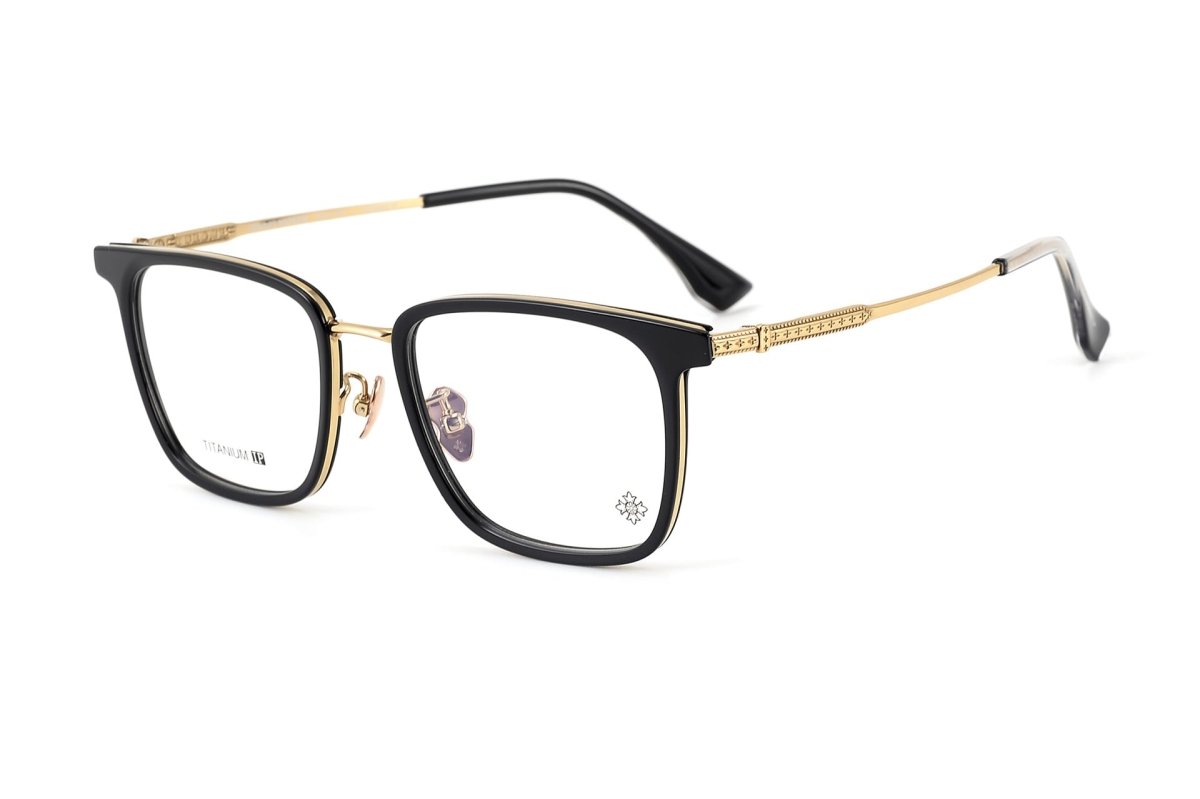 Chrome Hearts - Style Titanium Eyeglasses Full Rim Acetate Glasses Lightweight Business Optical Frame Unisex CH5521 - HP eyeglasses