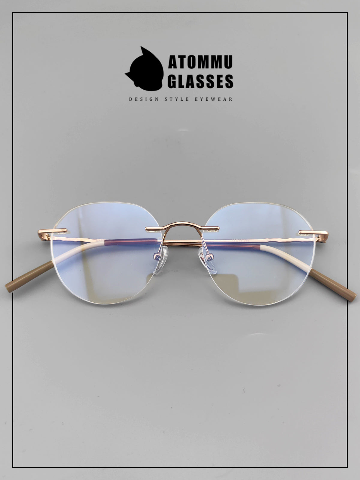 日式无框眼镜|轻质纯钛框架 - EO-6682 