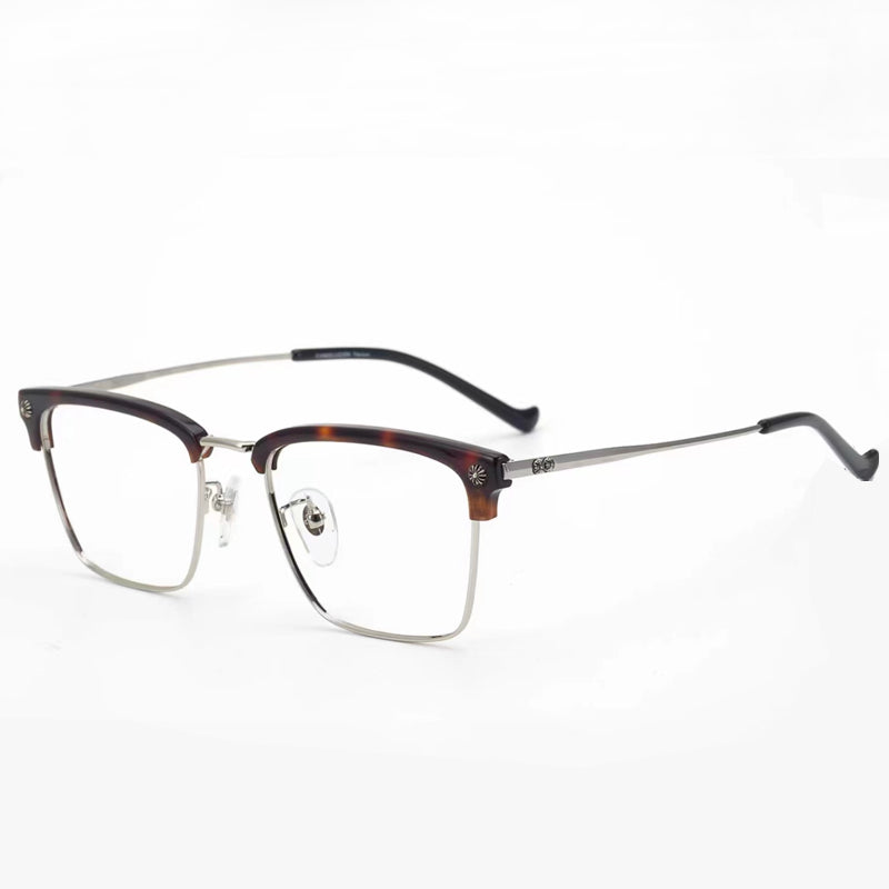 Stylish Browline Titanium Eyeglass Frames: Shop Classic Browline glasses Design - EO-545