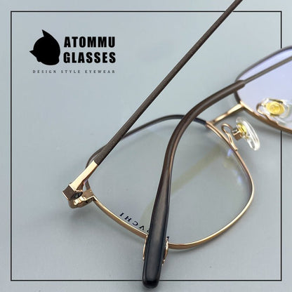 Designer Style Pure Titanium Women’s Full Frame Glasses | Ultra Lightweight 8g Eyewear with Acetate Temples – High Prescription Ready - HP eyeglasses