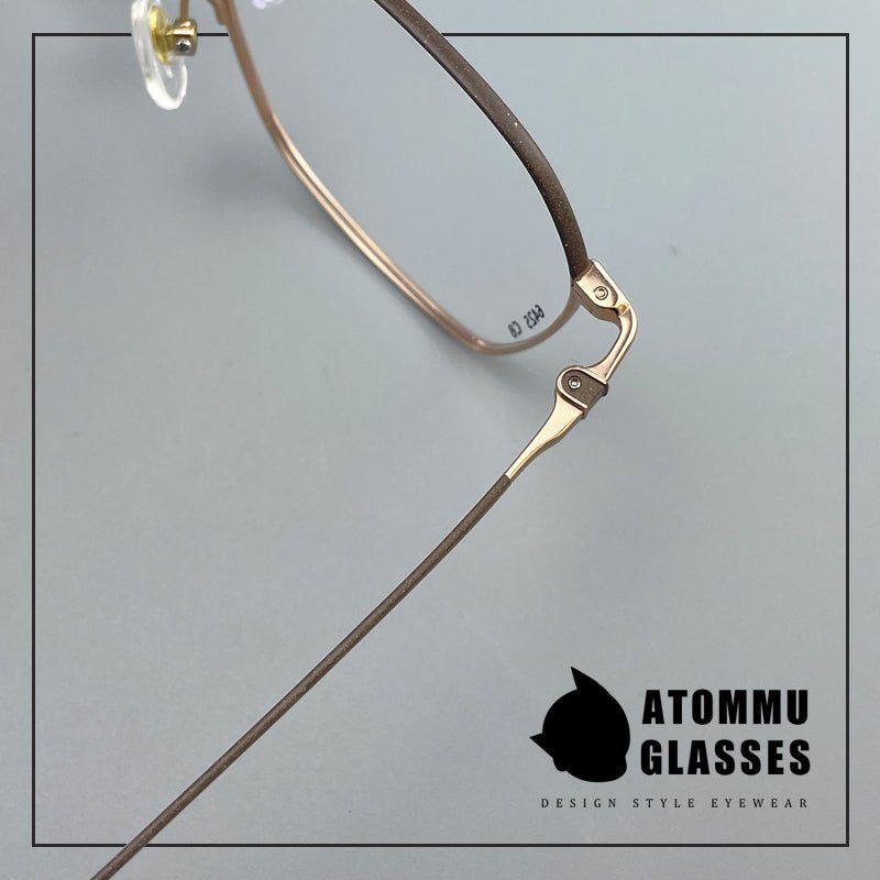 Designer Style Pure Titanium Women’s Full Frame Glasses | Ultra Lightweight 8g Eyewear with Acetate Temples – High Prescription Ready - HP eyeglasses