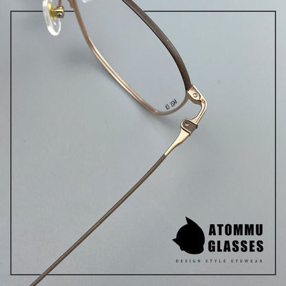 Designer Style Pure Titanium Women’s Full Frame Glasses | Ultra Lightweight 8g Eyewear with Acetate Temples – High Prescription Ready - HP eyeglasses