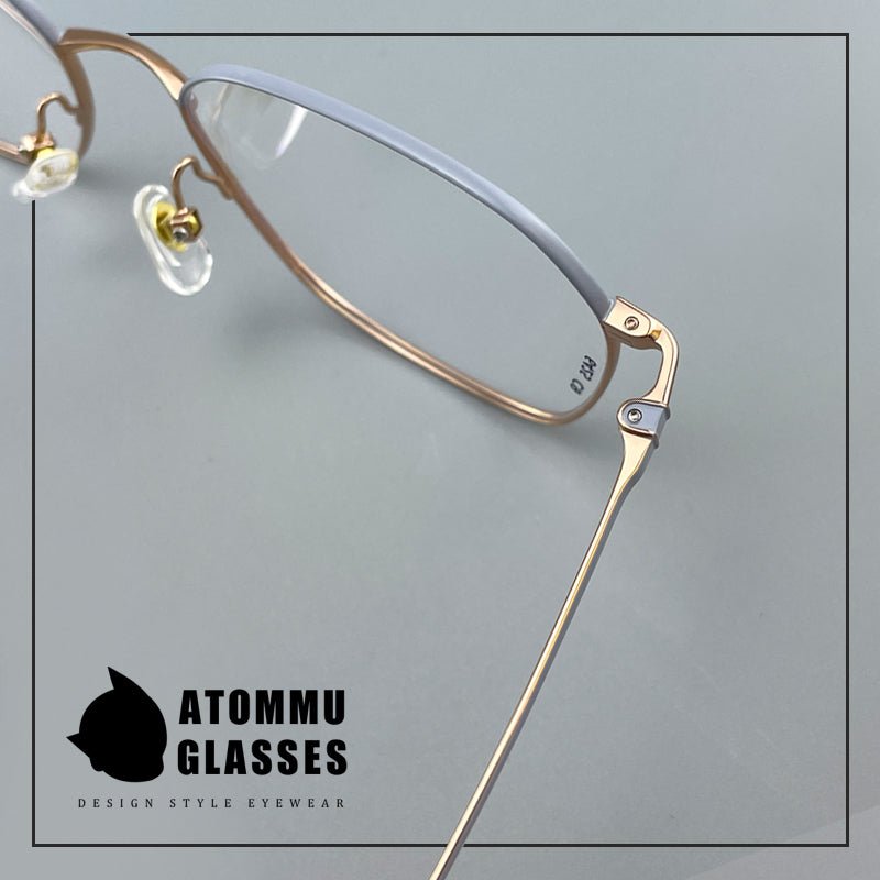 Designer Style Pure Titanium Women’s Full Frame Glasses | Ultra Lightweight 8g Eyewear with Acetate Temples – High Prescription Ready - HP eyeglasses