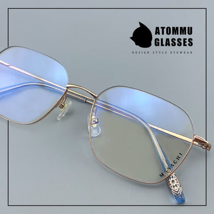 Designer Style Pure Titanium Women’s Full Frame Glasses | Ultra Lightweight 8g Eyewear with Acetate Temples – High Prescription Ready - HP eyeglasses