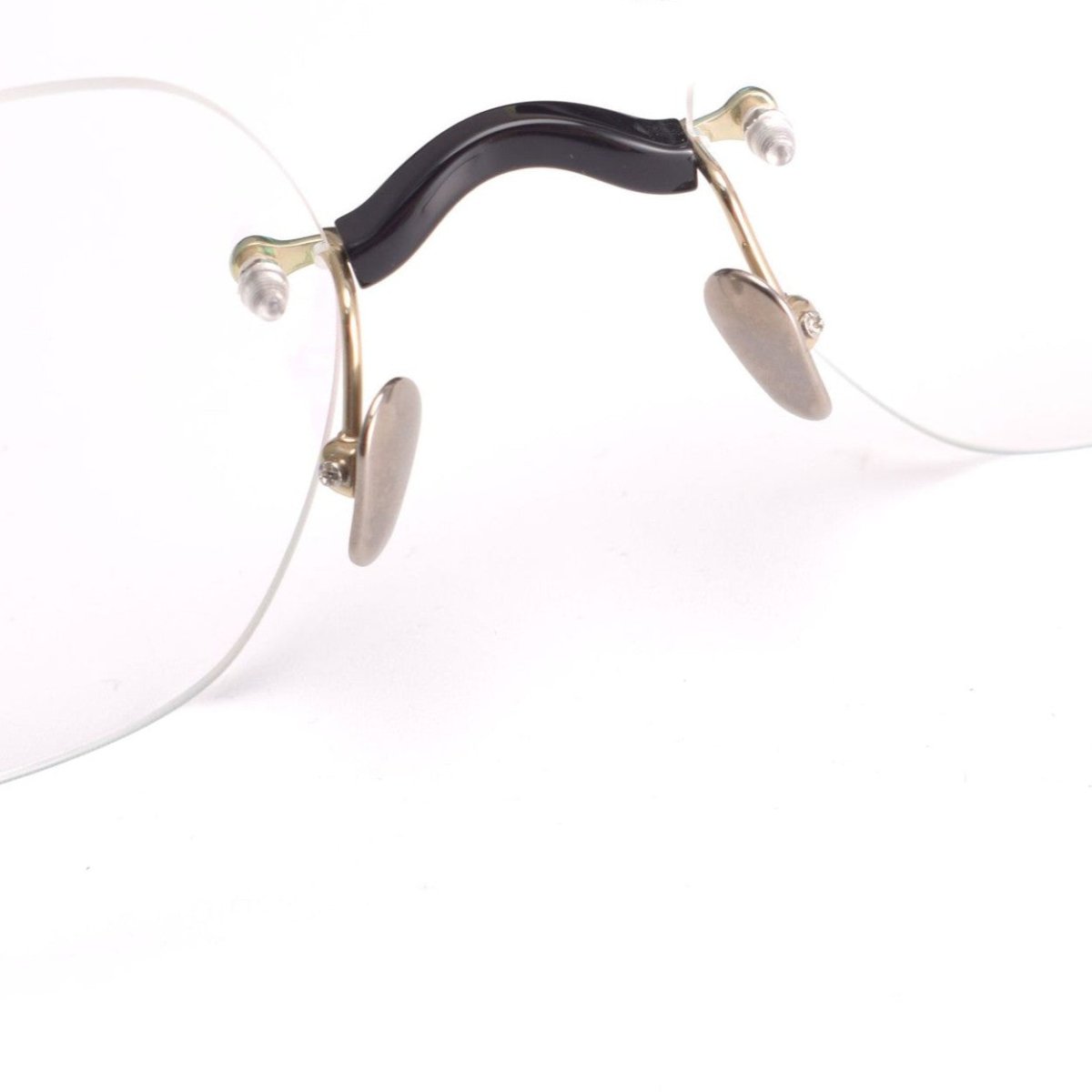 Designer Vintage Rimless Polygon Glasses | Two-Tone Luxury Prescription Eyeglass Frame GWS-122T - HP eyeglasses