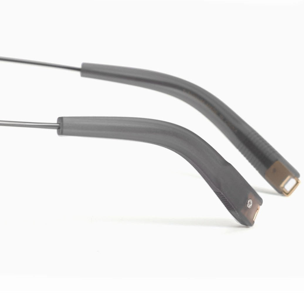 DITA Style DTX - 410 Browline Full Rim Titanium Eyeglass Frame | Japanese Retro Acetate Glasses for Men & Women | Designer Rectangular Optical Frame - HP eyeglasses