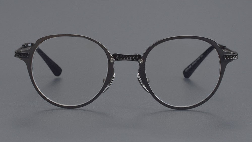 DITA Style DTX - 426 Pure Titanium Full Rim Round Eyeglass Frame | Designer Optical Glasses for Men & Women | Lightweight Blue Light & Prescription Ready - HP eyeglasses