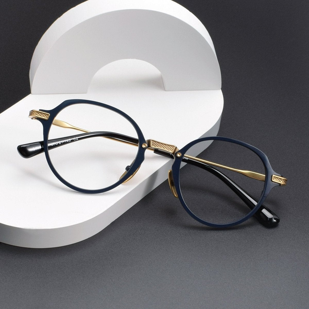 DITA Style DTX - 426 Pure Titanium Full Rim Round Eyeglass Frame | Designer Optical Glasses for Men & Women | Lightweight Blue Light & Prescription Ready - HP eyeglasses