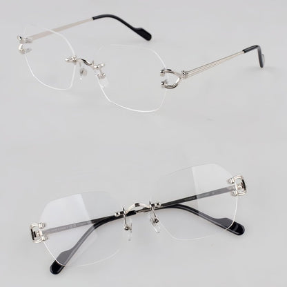 Fashion Ultra - Light CT Rimless Pure Titanium Glasses | INS Style Optical Eyewear for Men & Women – CT0563O - HP eyeglasses