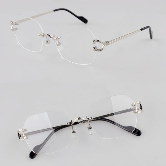 Fashion Ultra - Light CT Rimless Pure Titanium Glasses | INS Style Optical Eyewear for Men & Women – CT0563O - HP eyeglasses