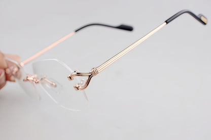 Fashion Ultra - Light CT Rimless Pure Titanium Glasses | INS Style Optical Eyewear for Men & Women – CT0563O - HP eyeglasses