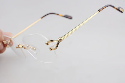 Fashion Ultra - Light CT Rimless Pure Titanium Glasses | INS Style Optical Eyewear for Men & Women – CT0563O - HP eyeglasses