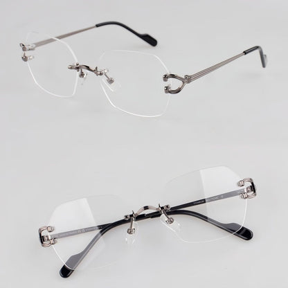 Fashion Ultra - Light CT Rimless Pure Titanium Glasses | INS Style Optical Eyewear for Men & Women – CT0563O - HP eyeglasses