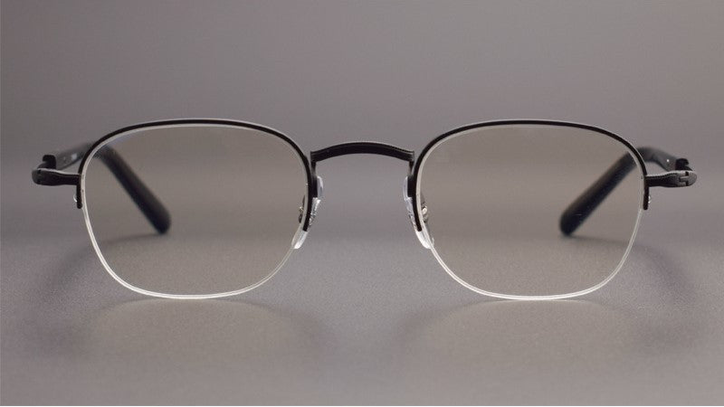 GMS - 112 Titanium Semi - Rimless Square Glasses – MASUNAGA Same Style Japanese Small Frame - HP eyeglasses