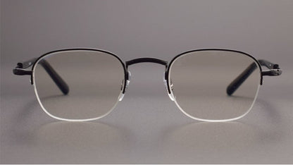 GMS - 112 Titanium Semi - Rimless Square Glasses – MASUNAGA Same Style Japanese Small Frame - HP eyeglasses