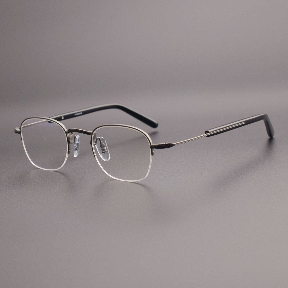 GMS - 112 Titanium Semi - Rimless Square Glasses – MASUNAGA Same Style Japanese Small Frame - HP eyeglasses