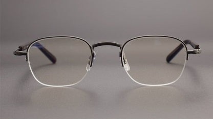 GMS - 112 Titanium Semi - Rimless Square Glasses – MASUNAGA Same Style Japanese Small Frame - HP eyeglasses