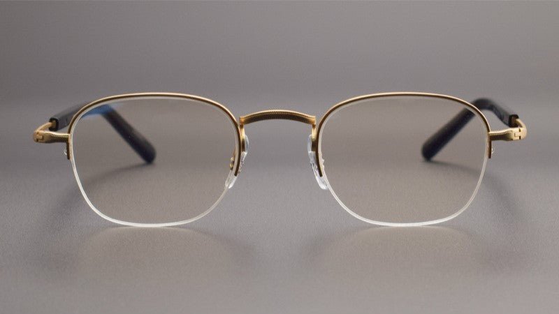 GMS - 112 Titanium Semi - Rimless Square Glasses – MASUNAGA Same Style Japanese Small Frame - HP eyeglasses
