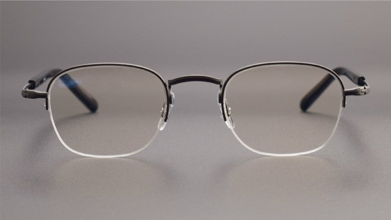 GMS - 112 Titanium Semi - Rimless Square Glasses – MASUNAGA Same Style Japanese Small Frame - HP eyeglasses