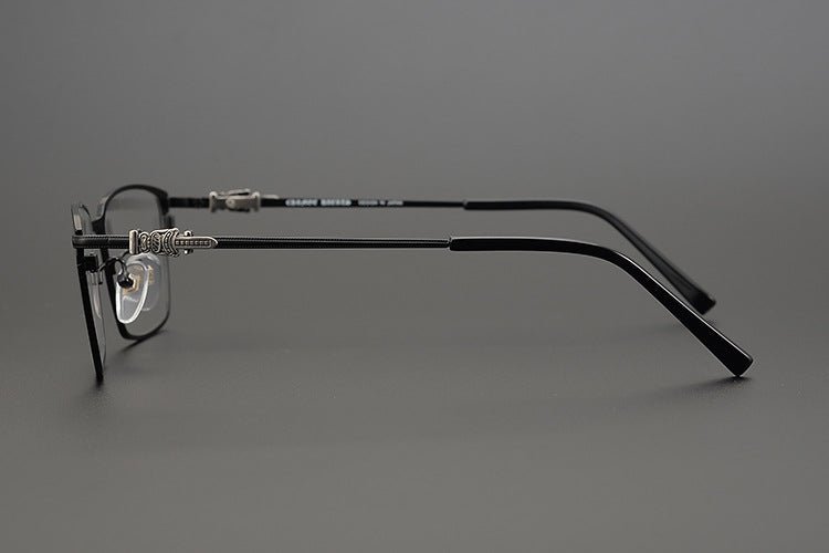 GOLDLA Handmade Pure Titanium Square Glasses | Gothic Style Full Frame Eyeglasses for Men & Women – Ultra - Light High Prescription Ready - HP eyeglasses