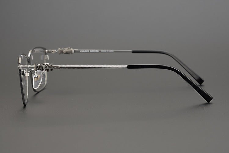 GOLDLA Handmade Pure Titanium Square Glasses | Gothic Style Full Frame Eyeglasses for Men & Women – Ultra - Light High Prescription Ready - HP eyeglasses