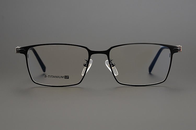 GOLDLA Handmade Pure Titanium Square Glasses | Gothic Style Full Frame Eyeglasses for Men & Women – Ultra - Light High Prescription Ready - HP eyeglasses