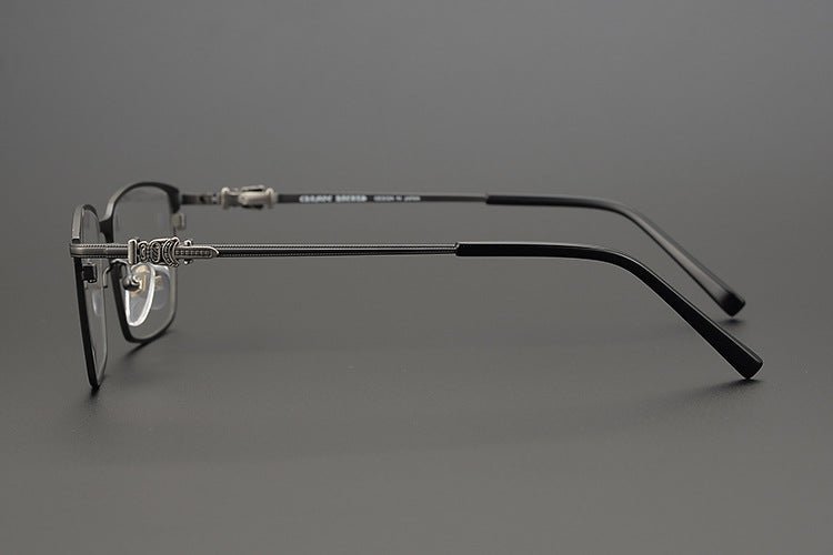 GOLDLA Handmade Pure Titanium Square Glasses | Gothic Style Full Frame Eyeglasses for Men & Women – Ultra - Light High Prescription Ready - HP eyeglasses