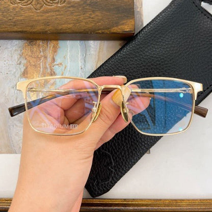 Gothic Titanium Square Eyeglasses for Men & Women – Designer Full-Rim Optical Frame CH8059 - HP eyeglasses