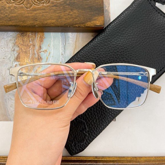 Gothic Titanium Square Eyeglasses for Men & Women – Designer Full-Rim Optical Frame CH8059 - HP eyeglasses