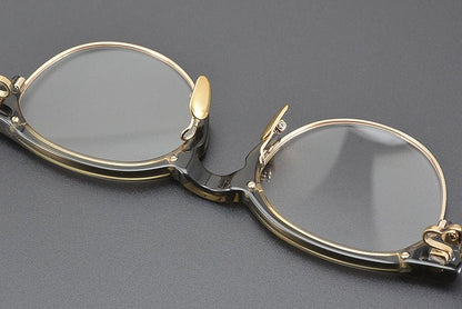 Handcrafted Japanese Browline Glasses – Premium Acetate & Titanium Semi - Round Frame with Reverse - R Hinge, High - Index Optical Eyeglasses for Men & Women - HP eyeglasses