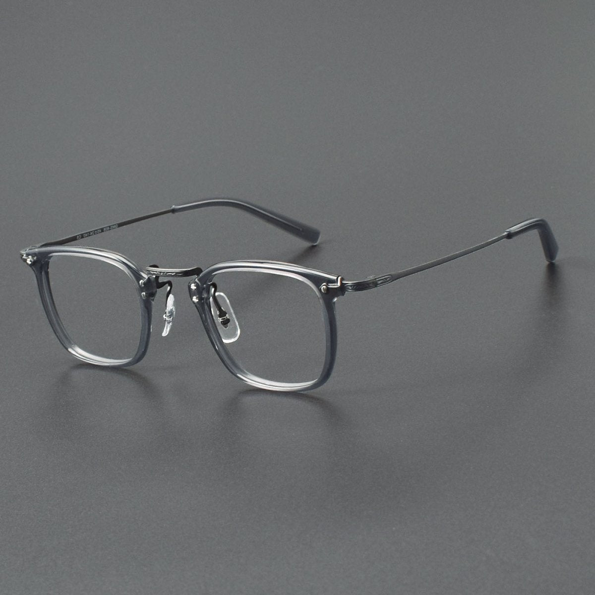 Japanese Designer Small Square Acetate Eyeglasses with Titanium Hinges | Vintage Full Rim Optical Frame EO-806 - HP eyeglasses